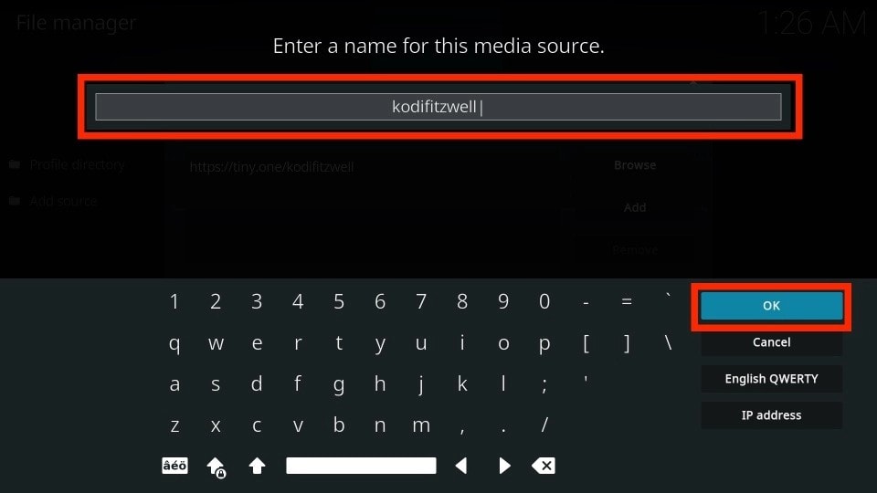 click on ok button