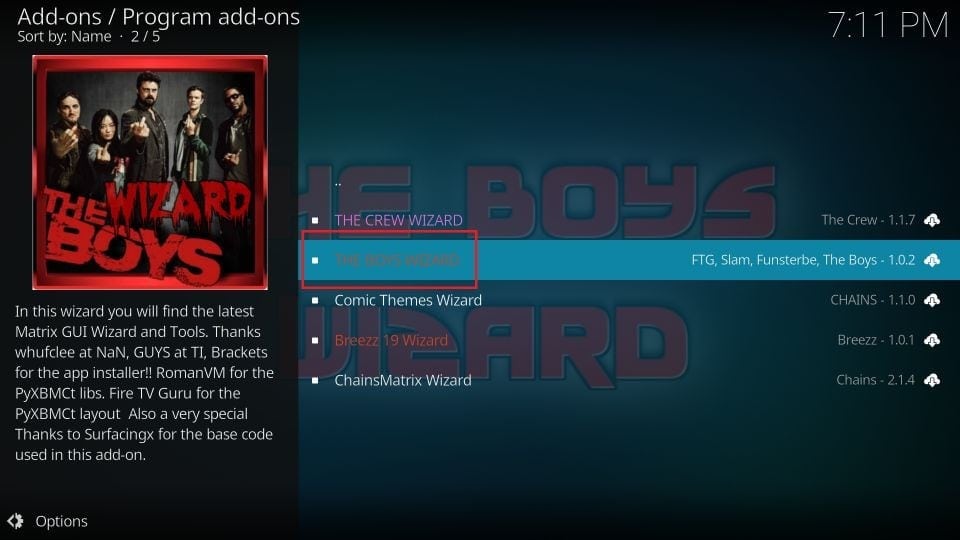 the boys wizard