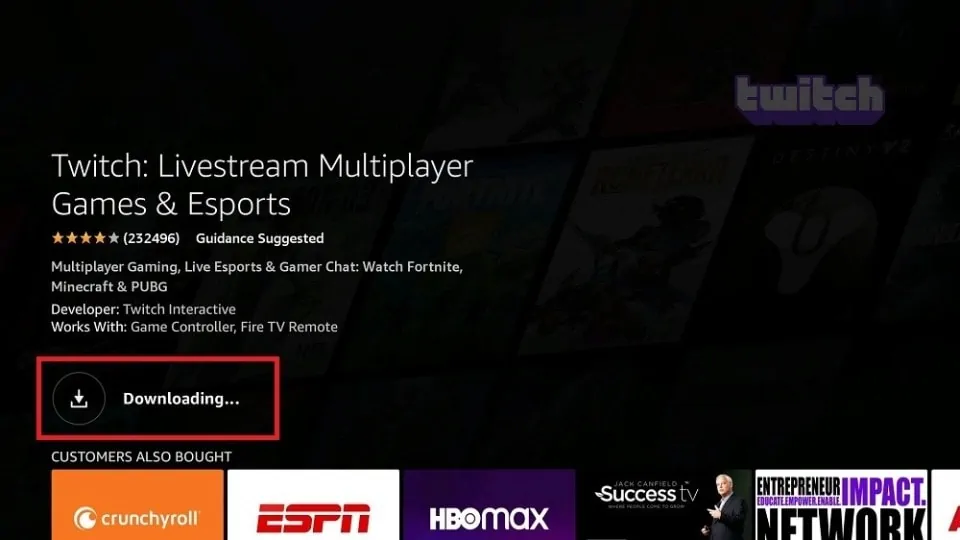 how to download twitch on firestick