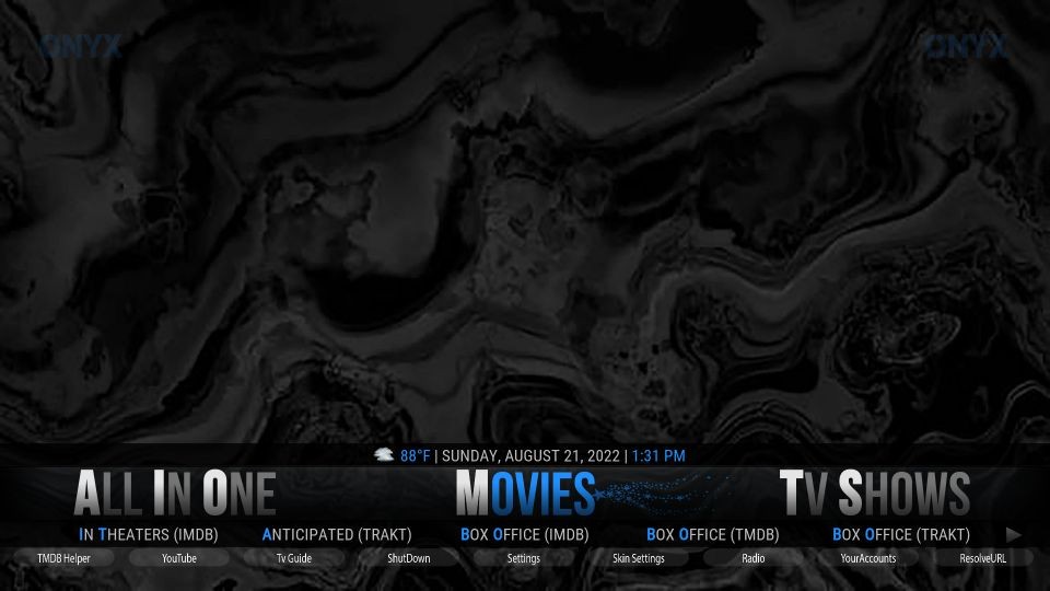 warehouse wizard home screen
