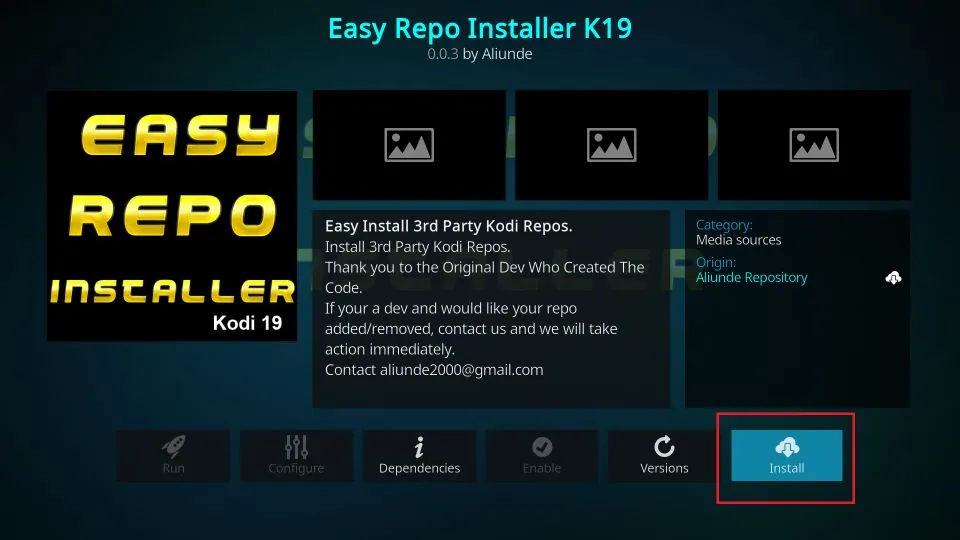 how to install easy repo installer k19 addon installed