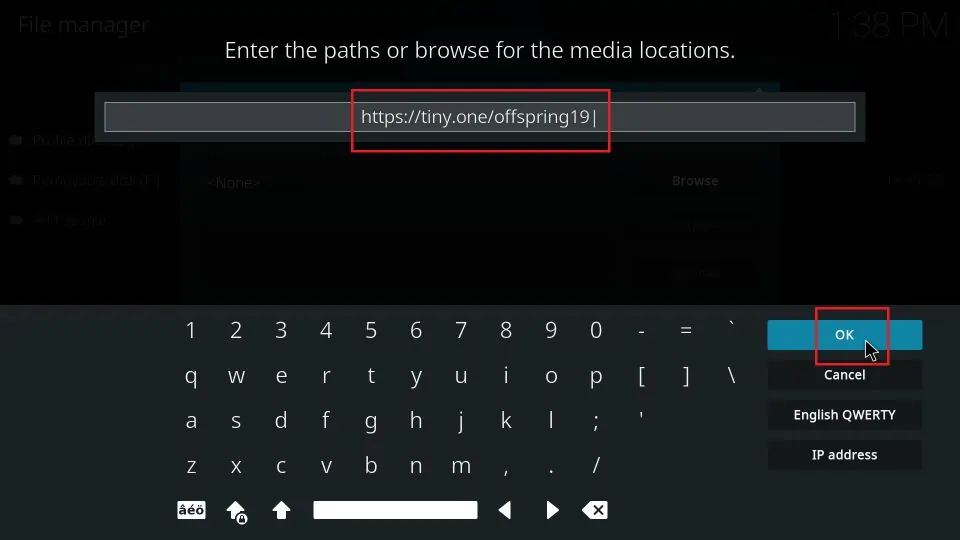 Type the following path