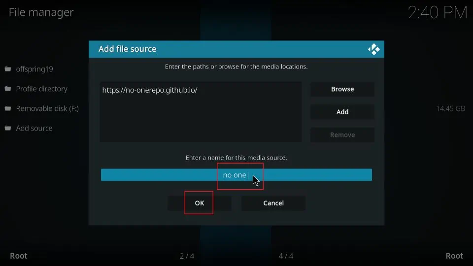Enter a name for this media source.