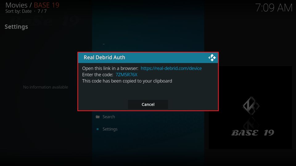 base 19 addon on kodi