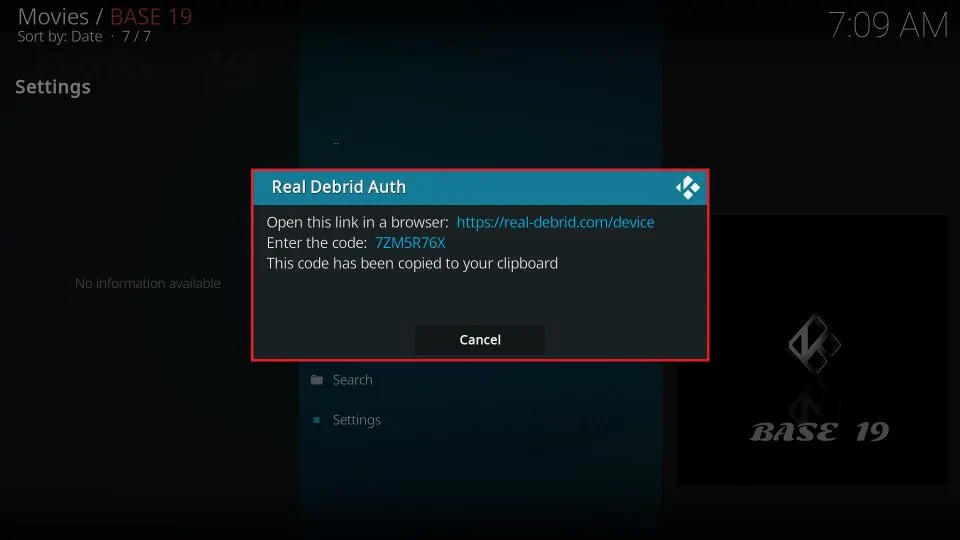 base 19 addon on kodi