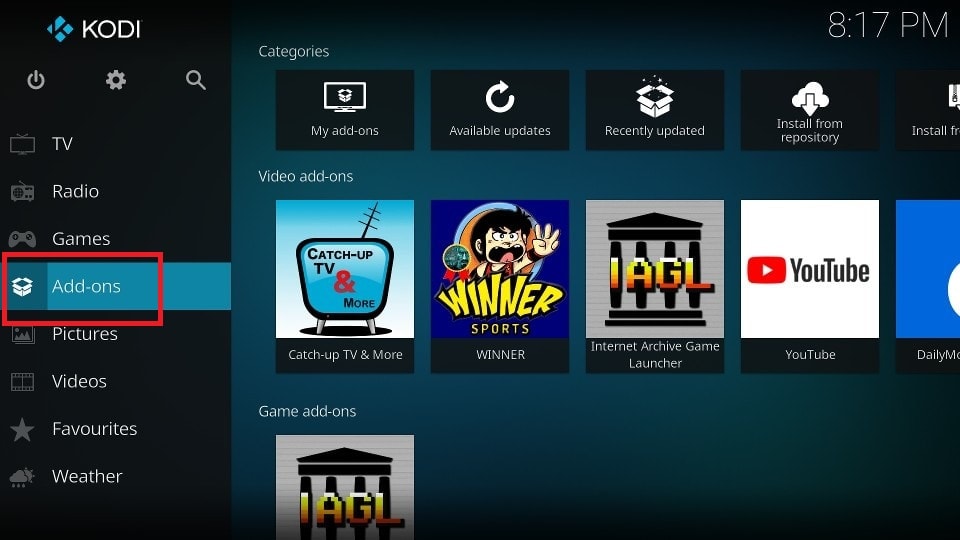 click add-ons