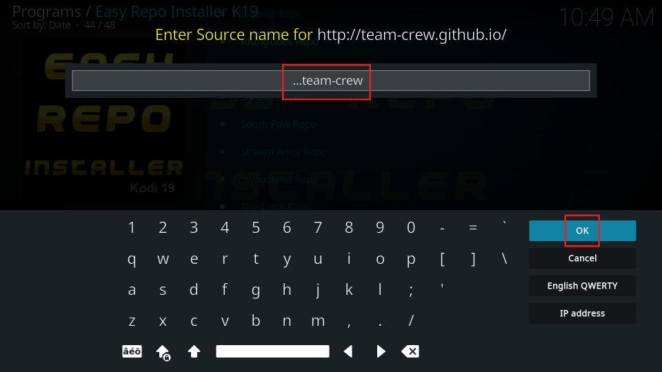 auto-populate the text field