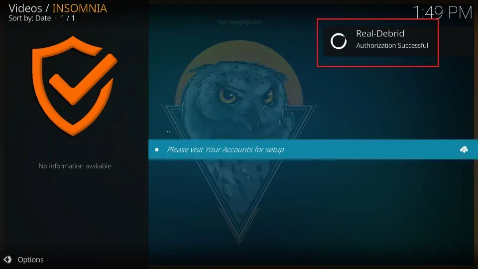 how to install insomnia kodi addon