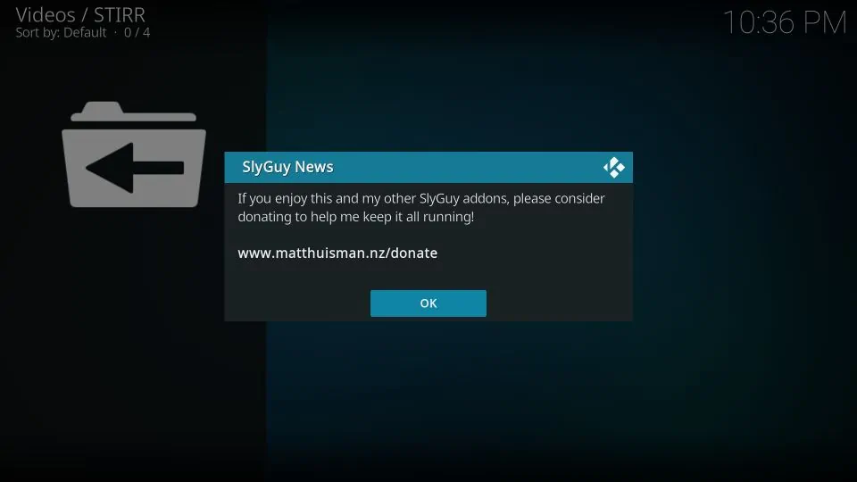 stirr kodi addon