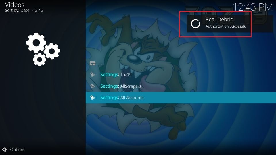 how to install taz19 kodi addon