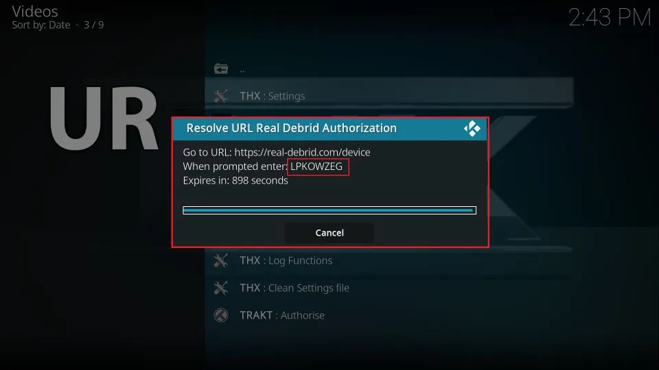 authorization code