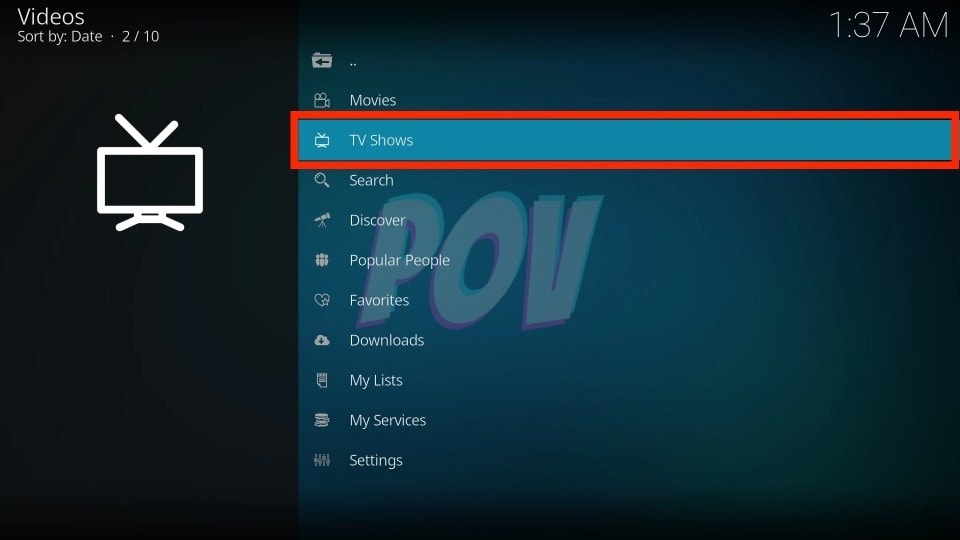 kodi addon pov