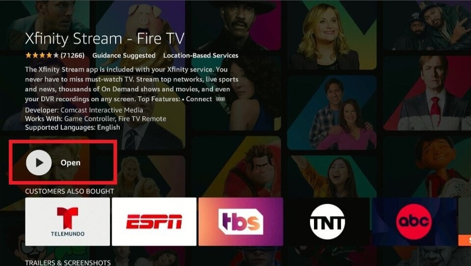 fire stick xfinity stream