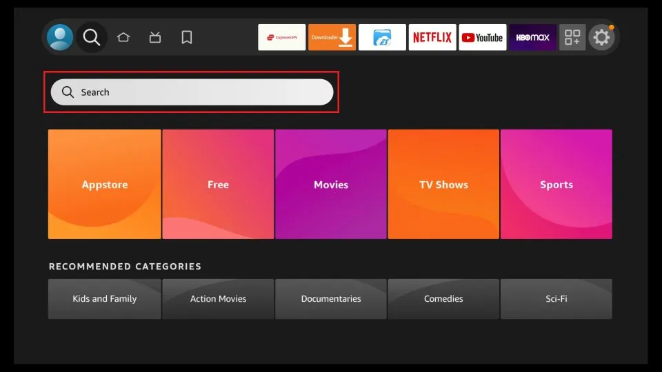 select search