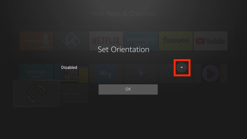 drop down icon