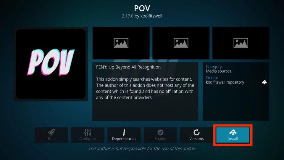 install pov addon for firestick