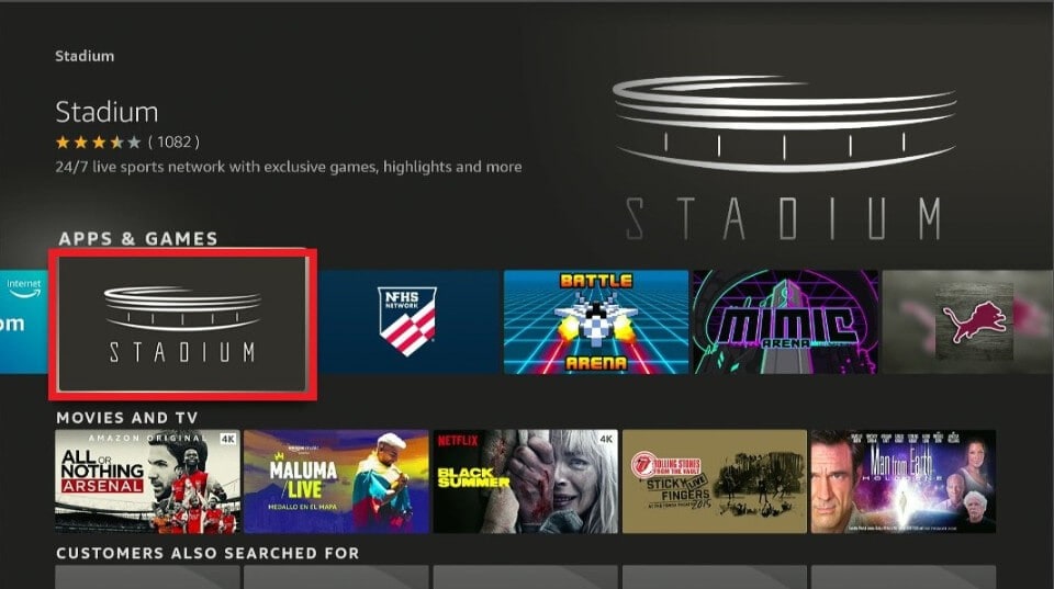 watch stadium tv