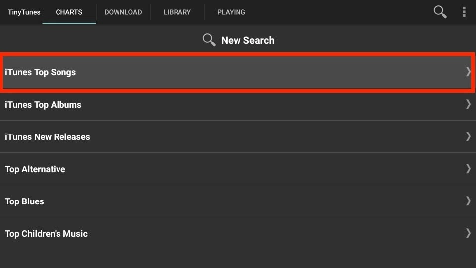 select top songs