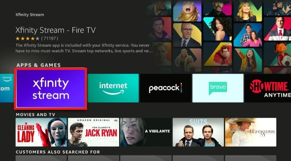 xfinity streaming on firestick