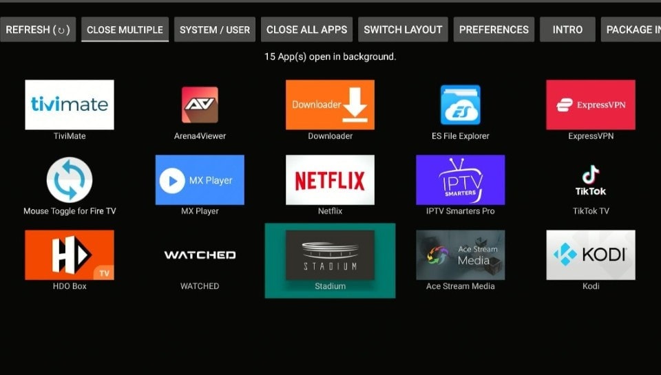 use the Background Apps & Process List app