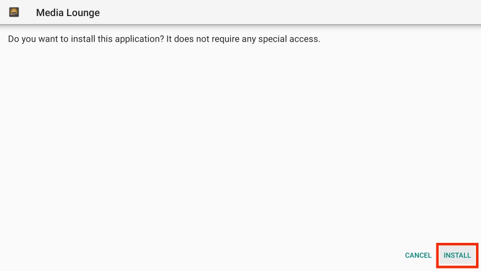 install media lounge on firestick