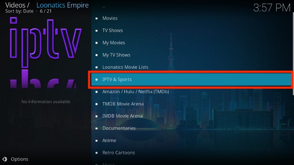 select IPTV & Sports