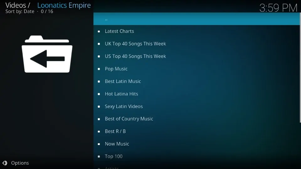 loonatics empire kodi addon guide