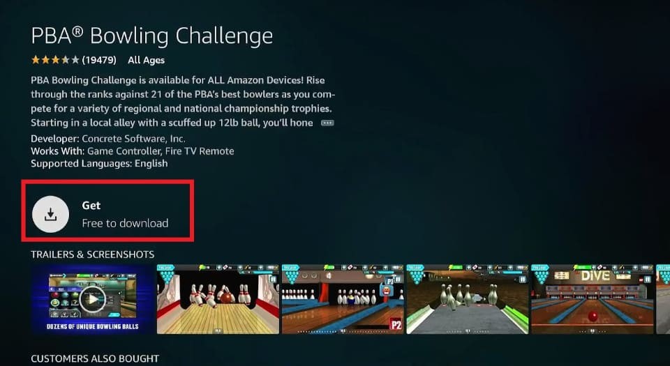 how to download PBA Bowling Challenge on firestick