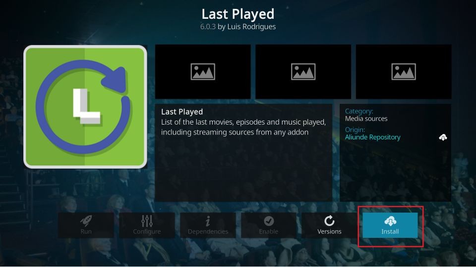 install last played on firestick