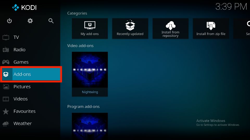 How to Use Nightwing Kodi Addon