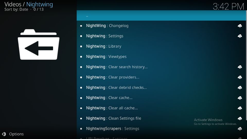 nightwing video addons for kodi 