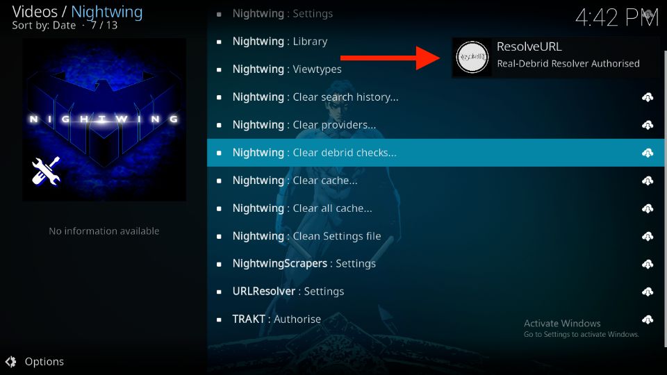 how to install nightwing kodi addon