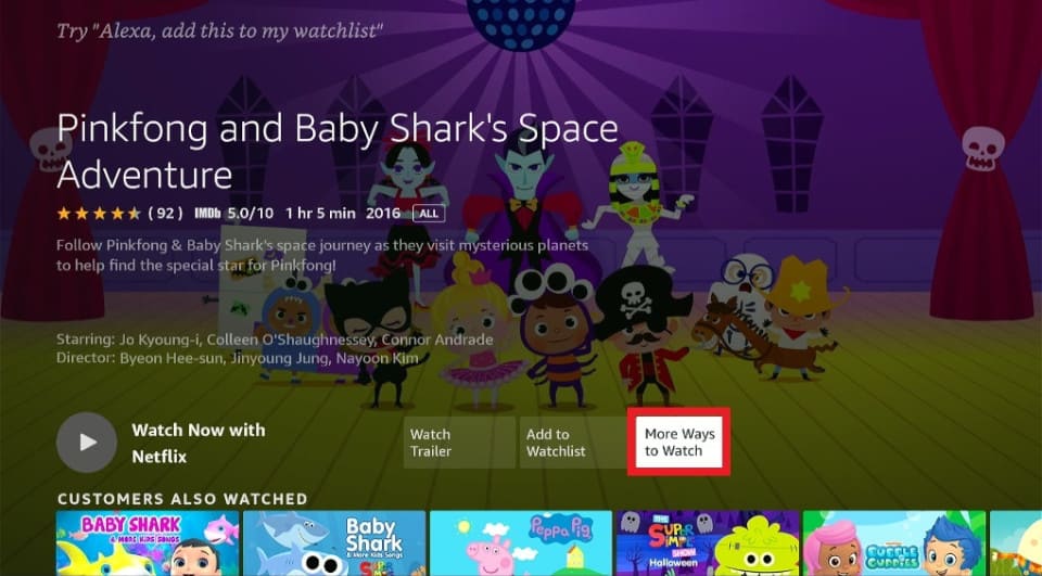 Watch Pinkfong & Baby Shark's Space Adventure