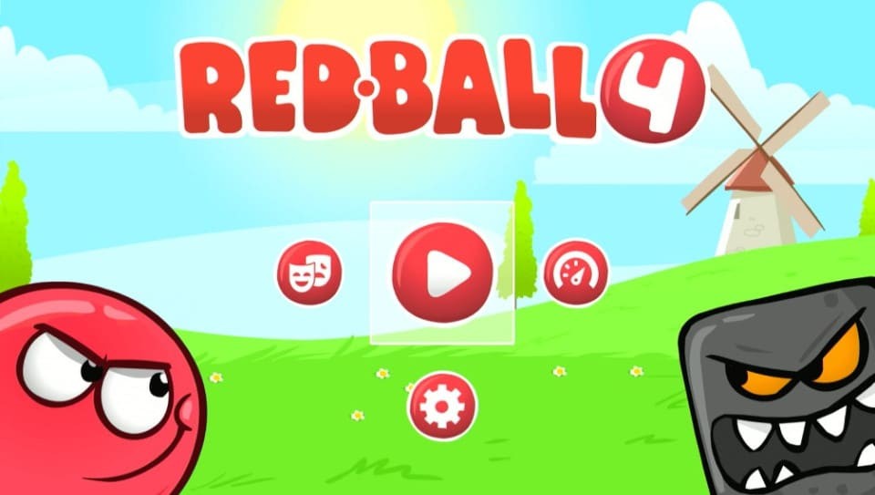 red ball 4 home screen