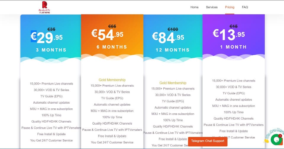 ResleekTV IPTV Plans & Pricing