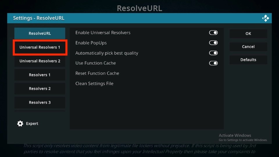 Select Universal Resolver 1