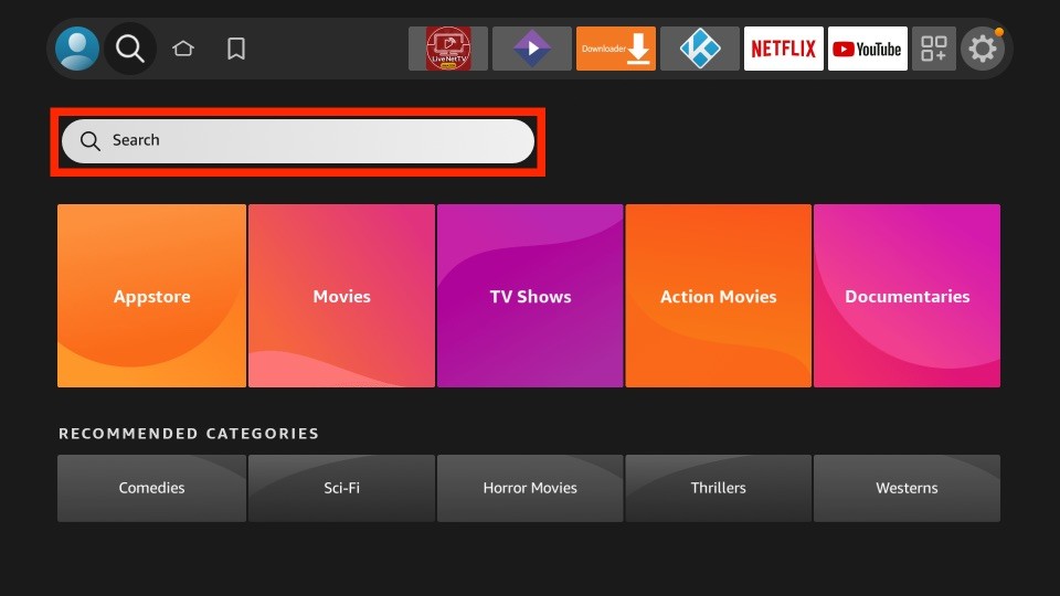 select search input box