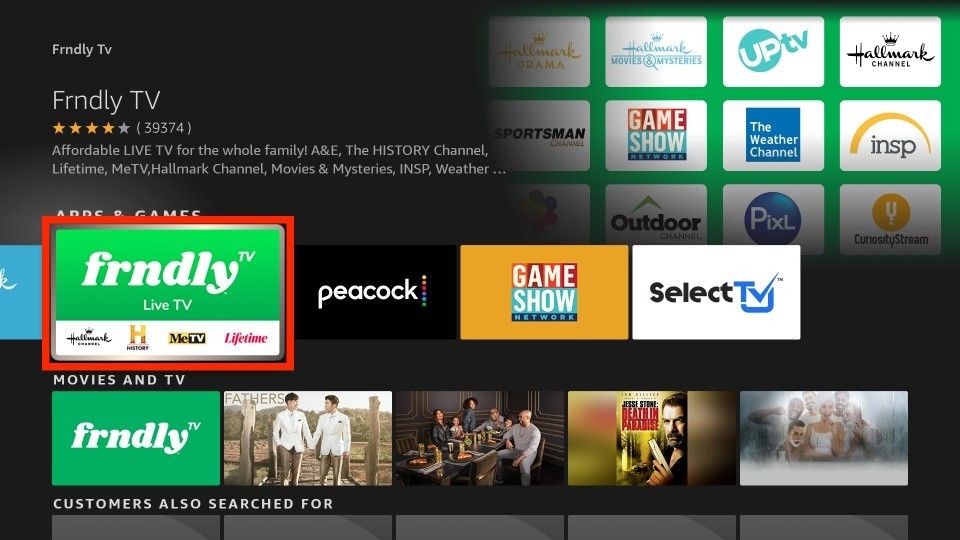 frndly tv firestick