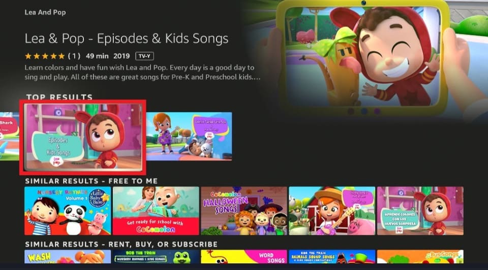 Select Lea & Pop - Episodes & Kids Songs