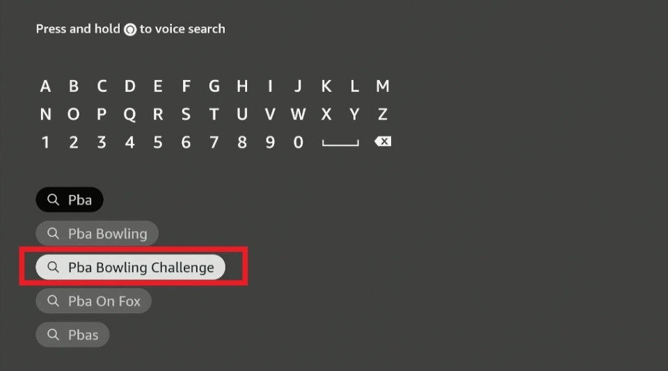 PBA Bowling Challenge on firestick