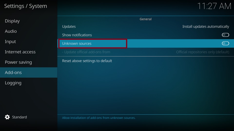enable Unknown Sources