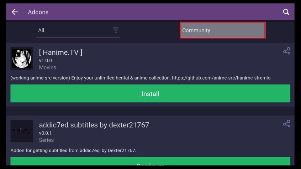 third-party addons for stremio