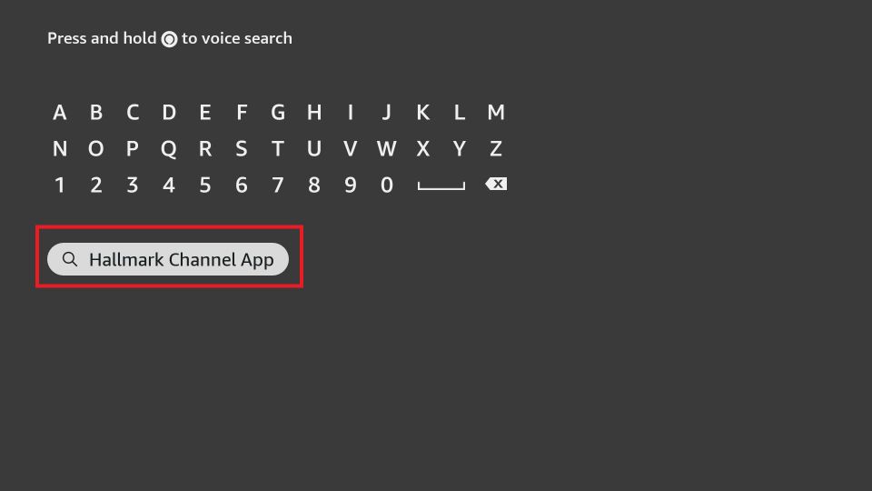 type Hallmark channel app