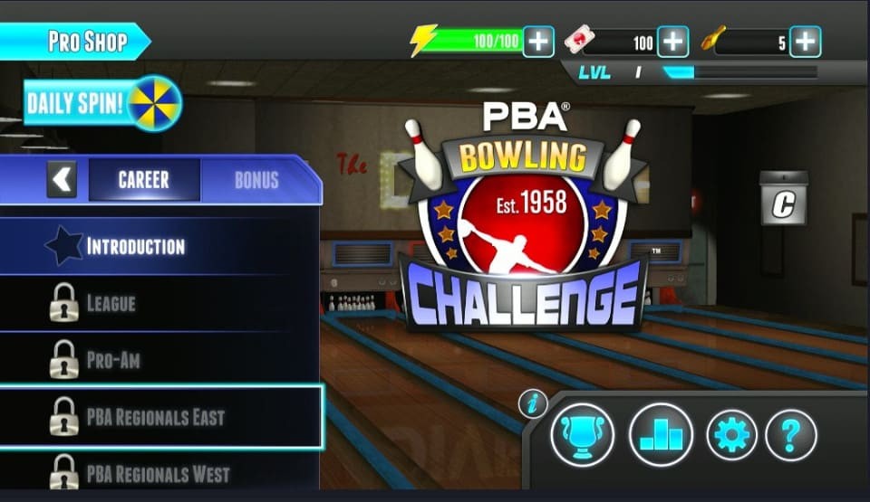 PBA Bowling Challenge game modes