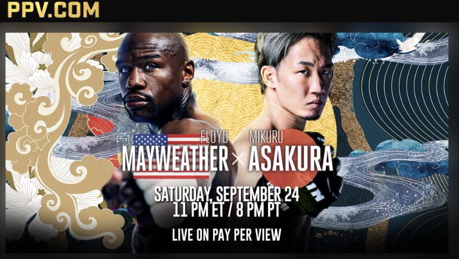 Floyd Mayweather vs Mikuru Asakura live stream and on TV guide