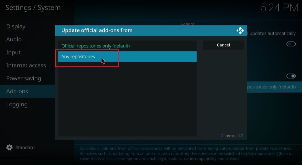 Click on Any Repositories