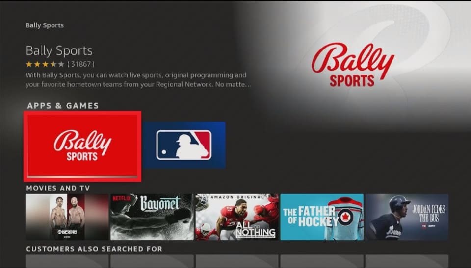 bally sports app firestick