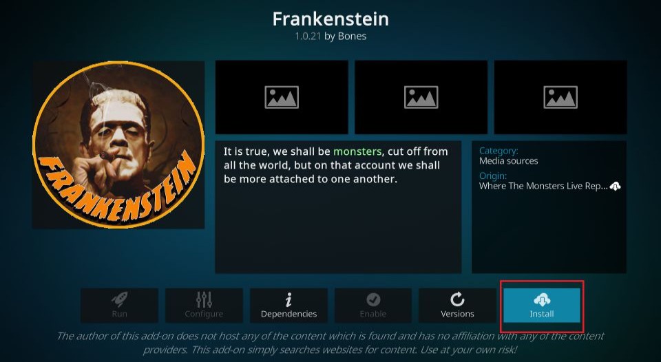Install Frankenstein