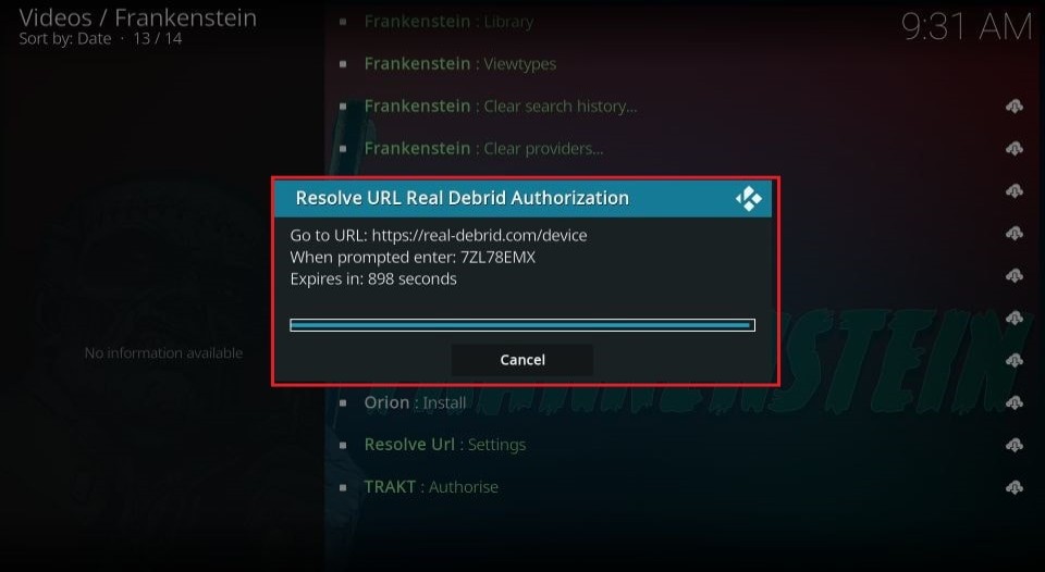 authorization code