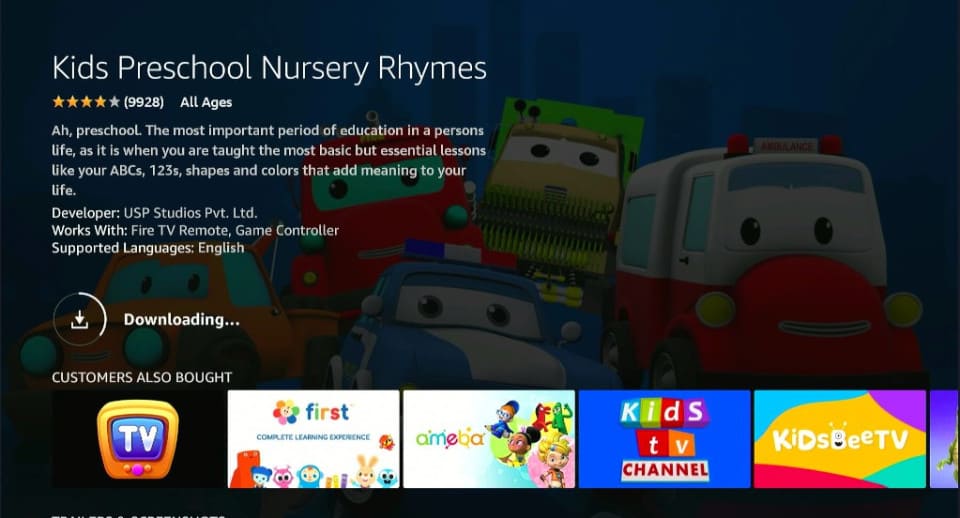 downloading Kids PreSchool Nursery Rhymes
